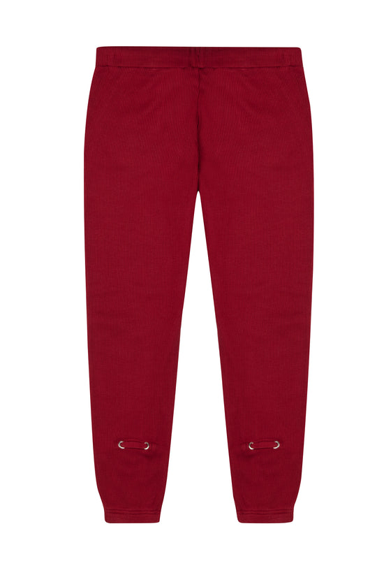 Waffle Sweatpants - Wine