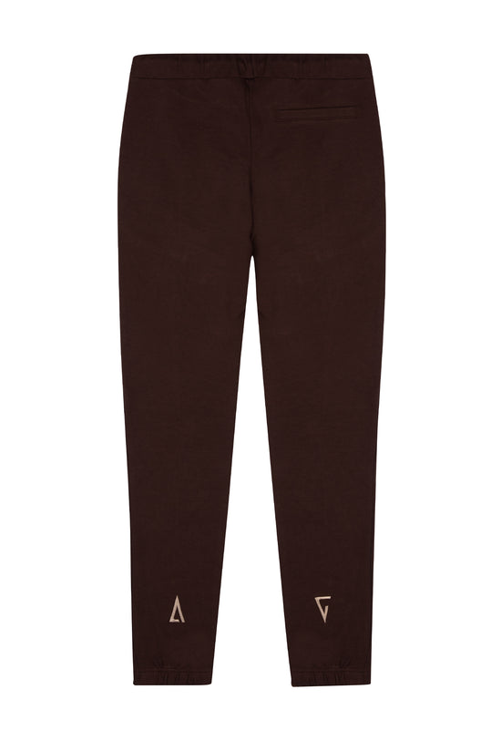 Cotton Skinny Sweatpants -Brown