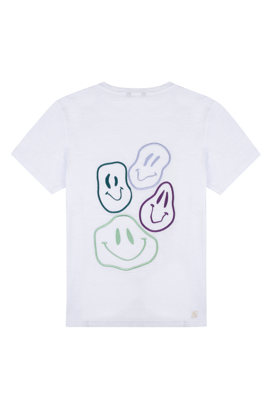 Smiley T-shirt - Beyaz