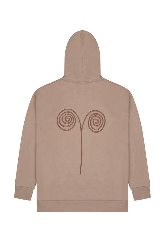 Earthy X Bassigue Hoodie Beige