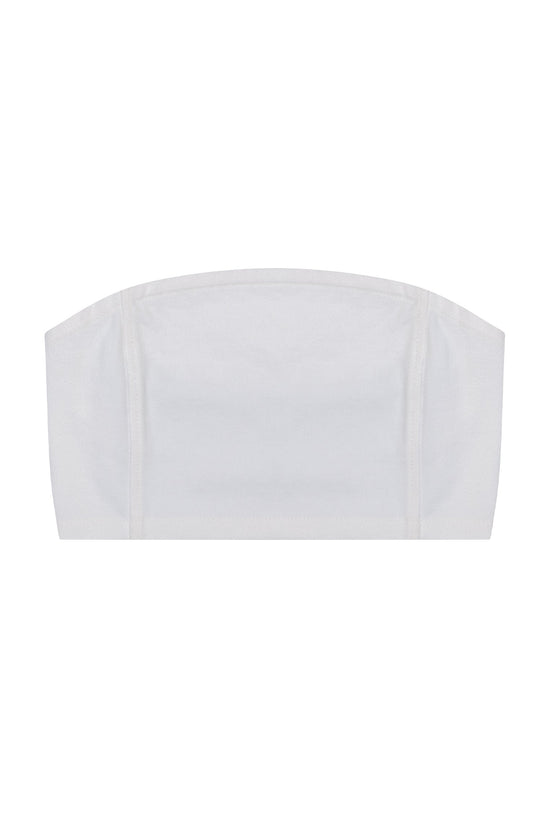 Load image into Gallery viewer, Jean Bralette - White Denim Very Peri
