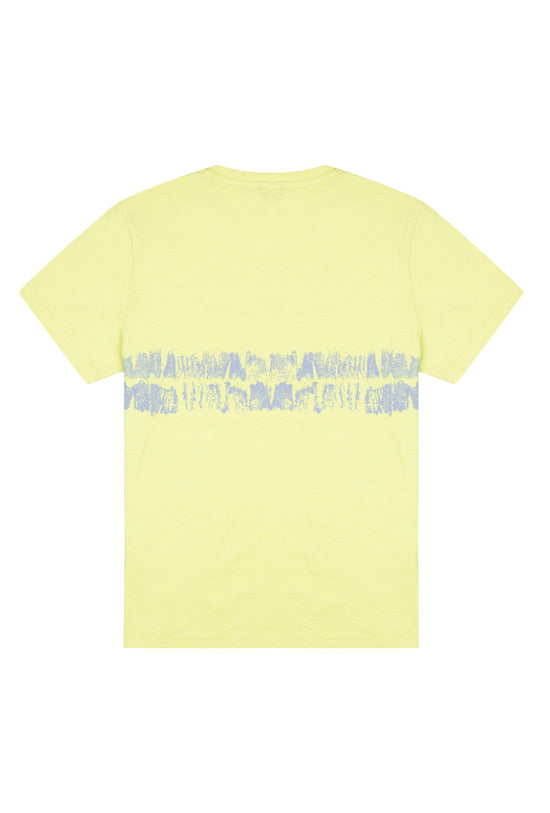 Cotton T-Shirt- Bitter Butter Line Dye