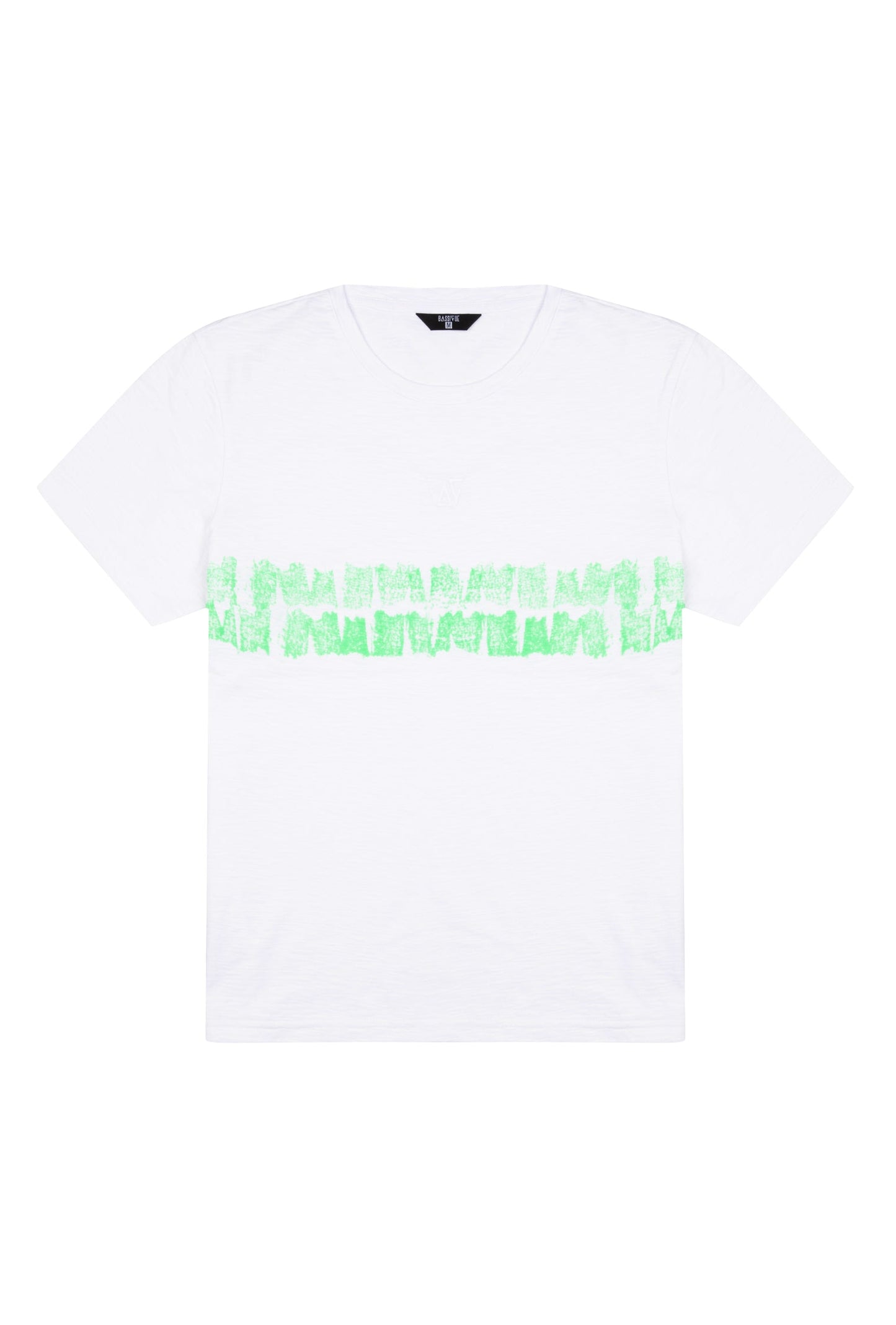 Cotton T-Shirt- White Line Dye
