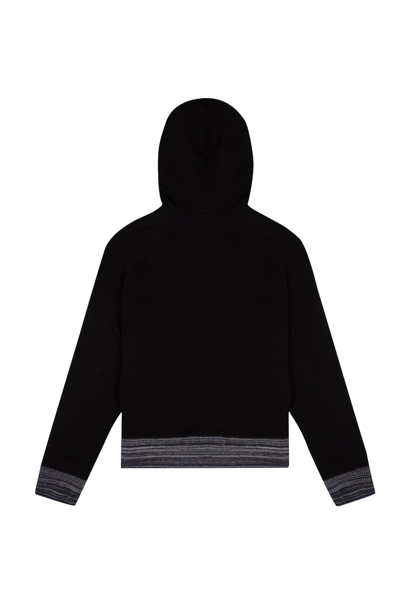 Knit Zipper Sweatshirt - Black