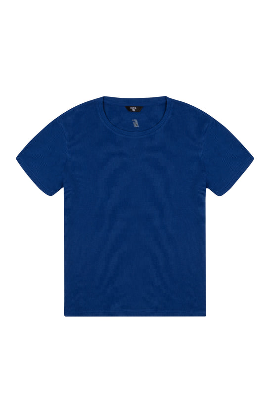 Load image into Gallery viewer, Waffle T-Shirt - Lazuli Blue
