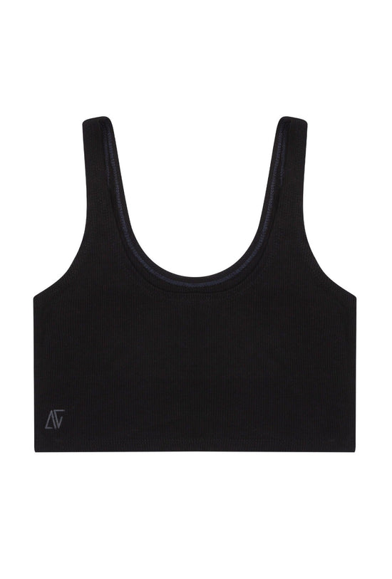 Rib Tank Top - Black