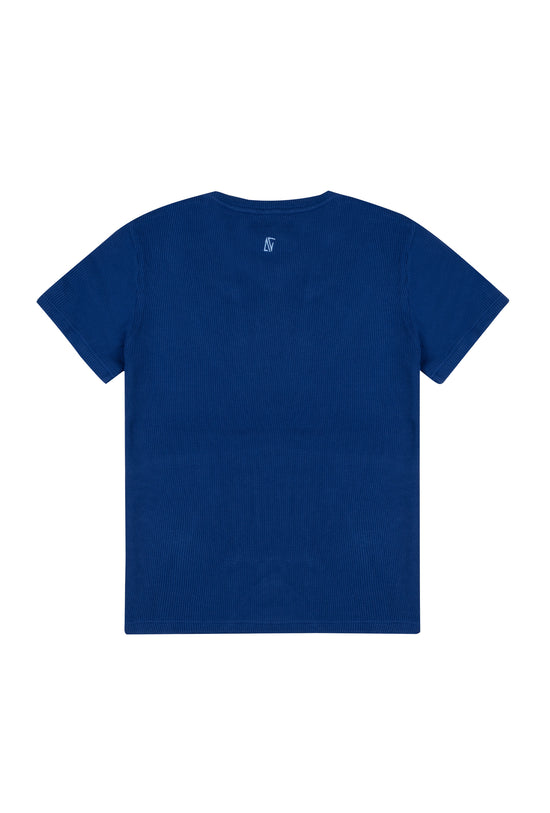 Waffle T-Shirt - Lazuli Blue