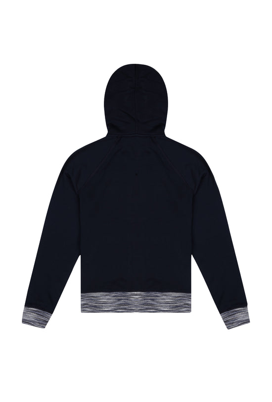 Knit Fermuarlı Sweatshirt - Lacivert