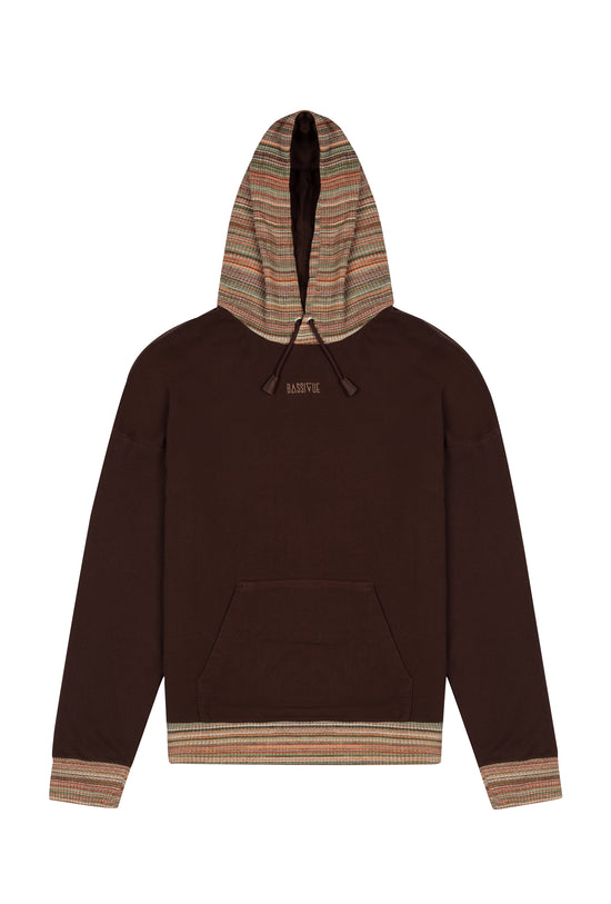 Knit Hoodie - Dark Oak