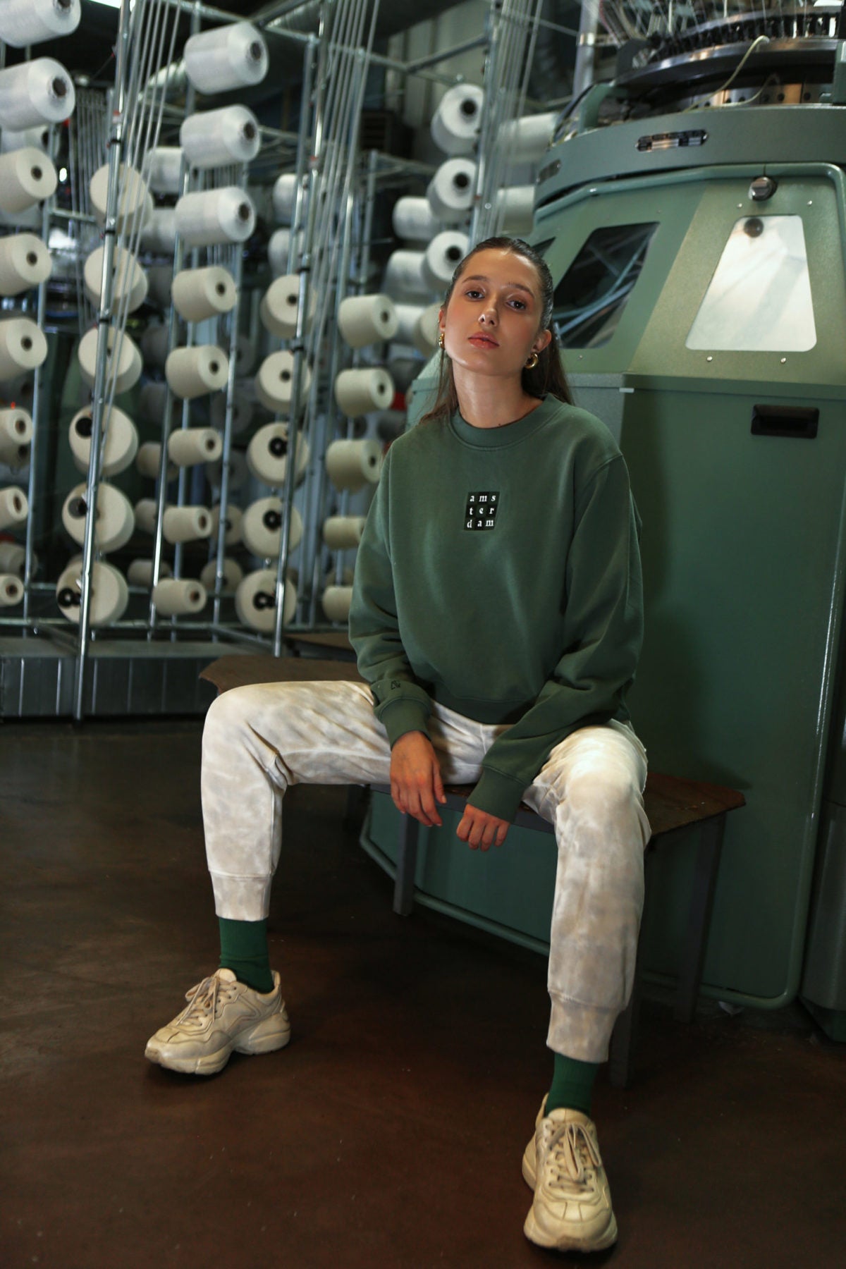 Cotton Crewneck Sweatshirt - Amsterdam