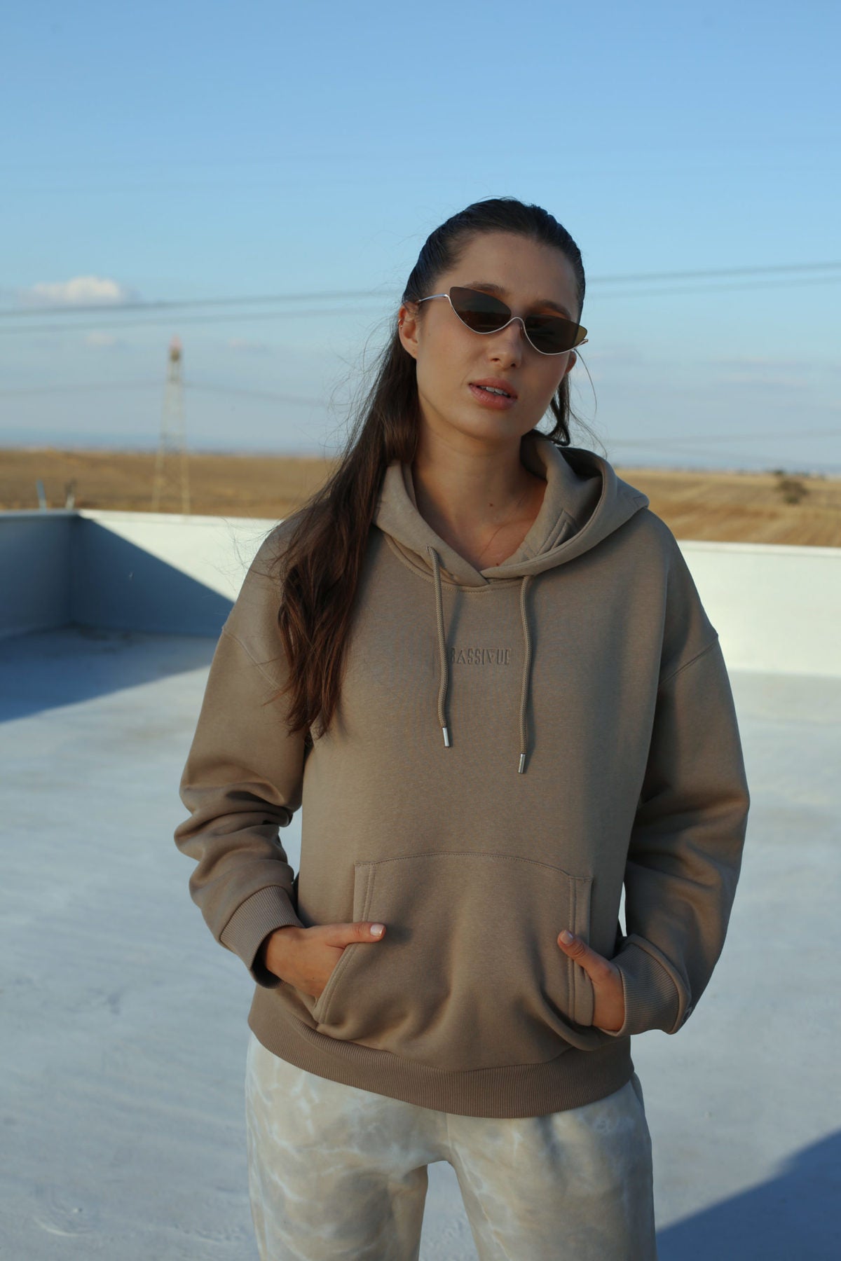 Oversize Hoodie - Beige