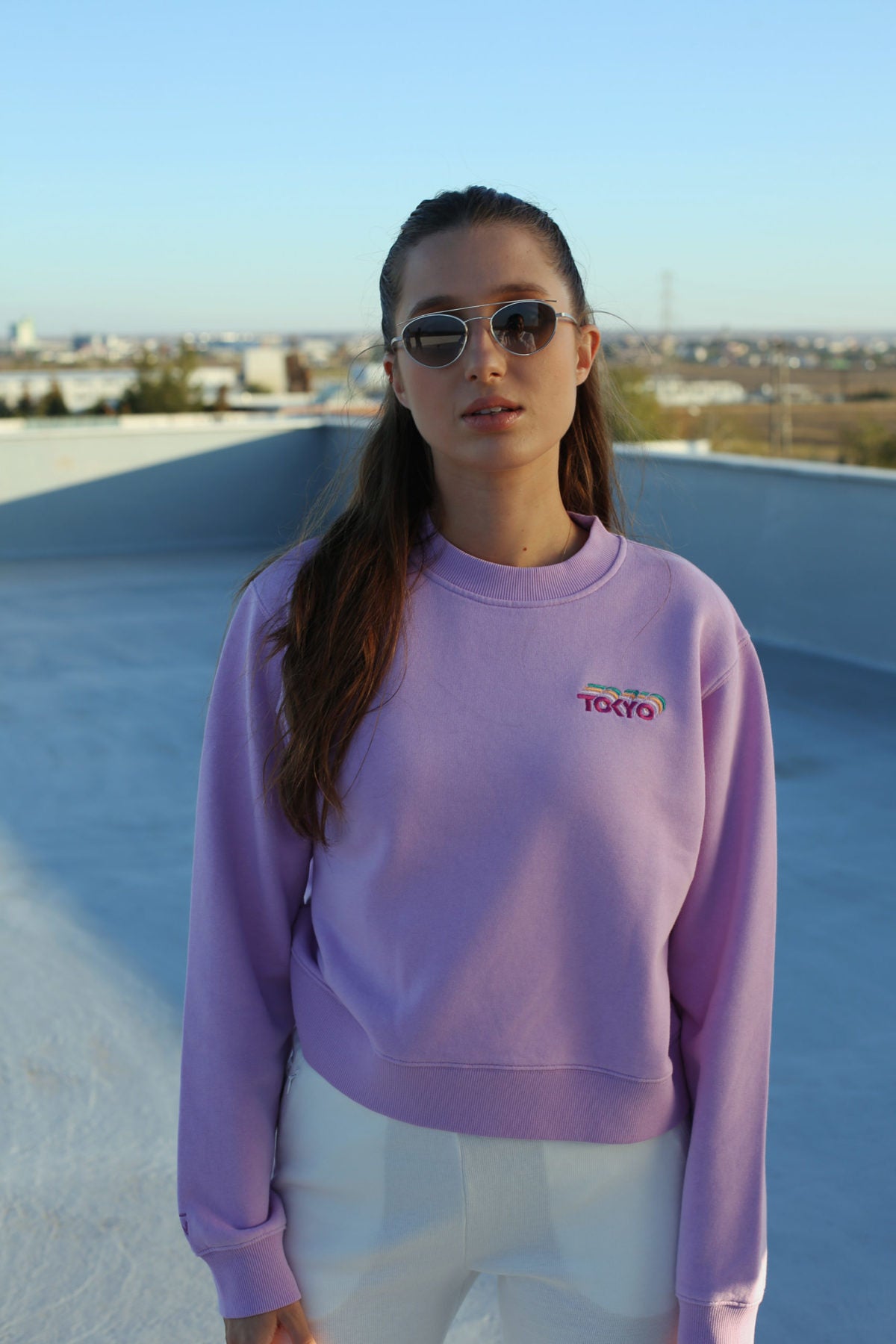 Cotton Crewneck Sweatshirt - Tokyo