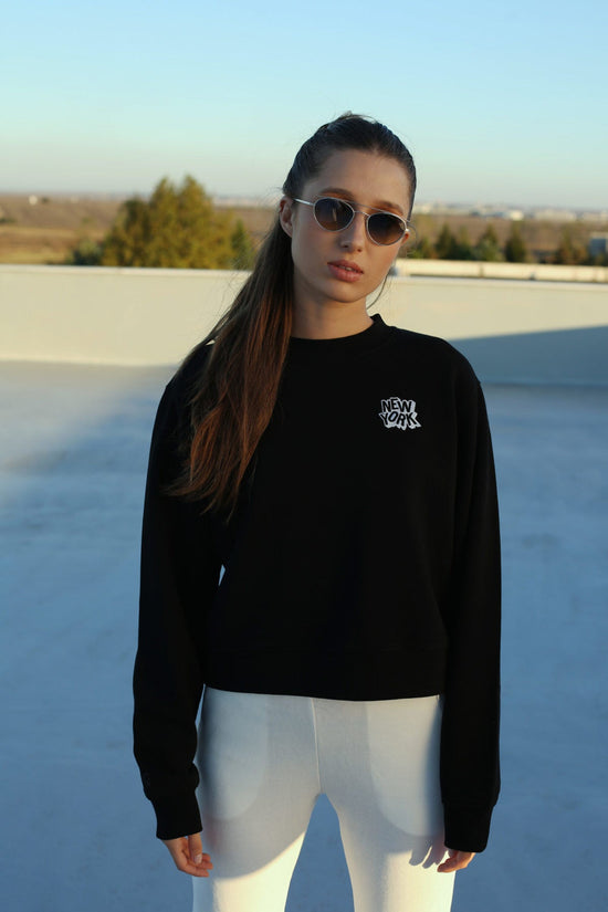 Cotton Crewneck Sweatshirt - New York