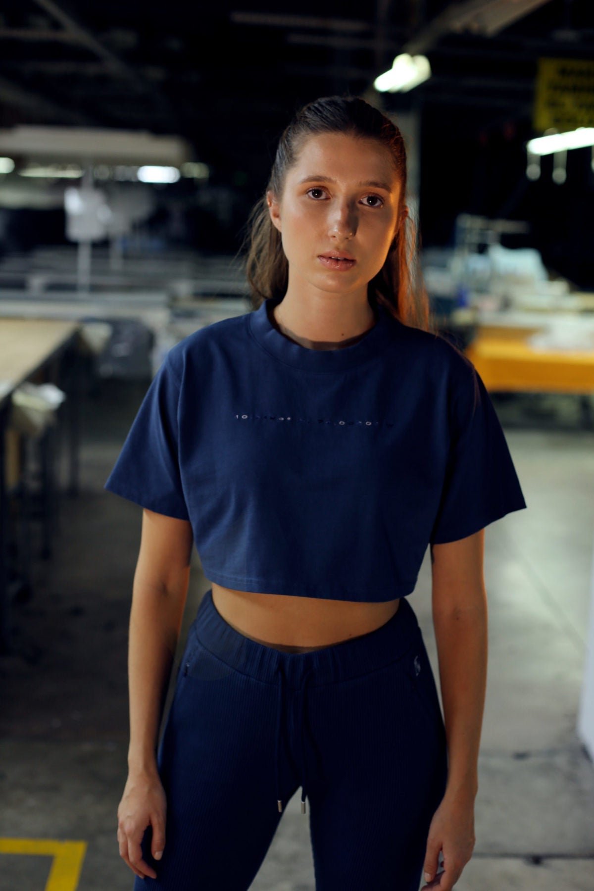 High Density Crop T-Shirt - Veil