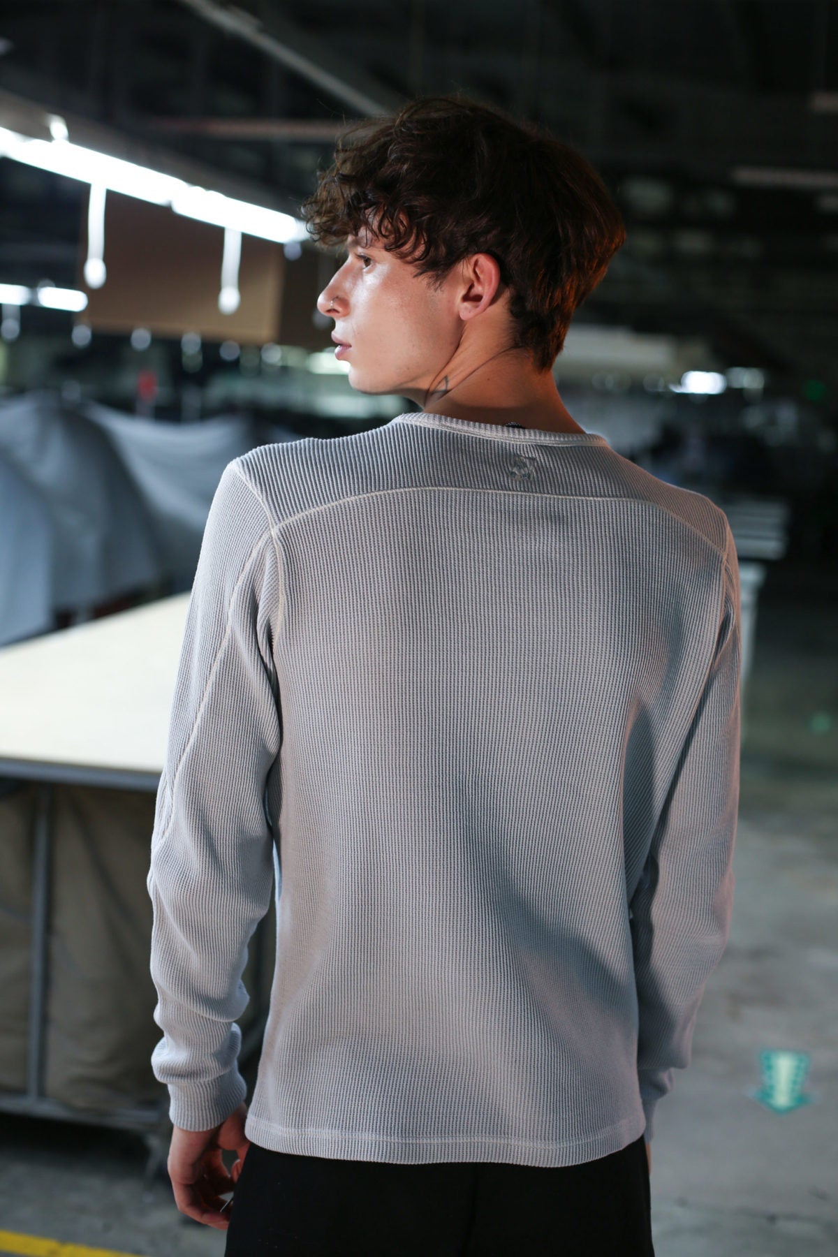 Waffle Crewneck Sweatshirt - Antartica
