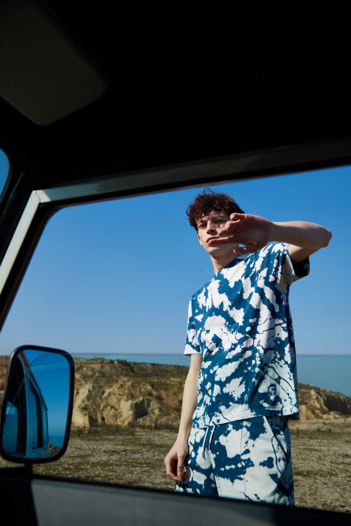 High Density Cotton Crewneck T-Shirt - Ocean