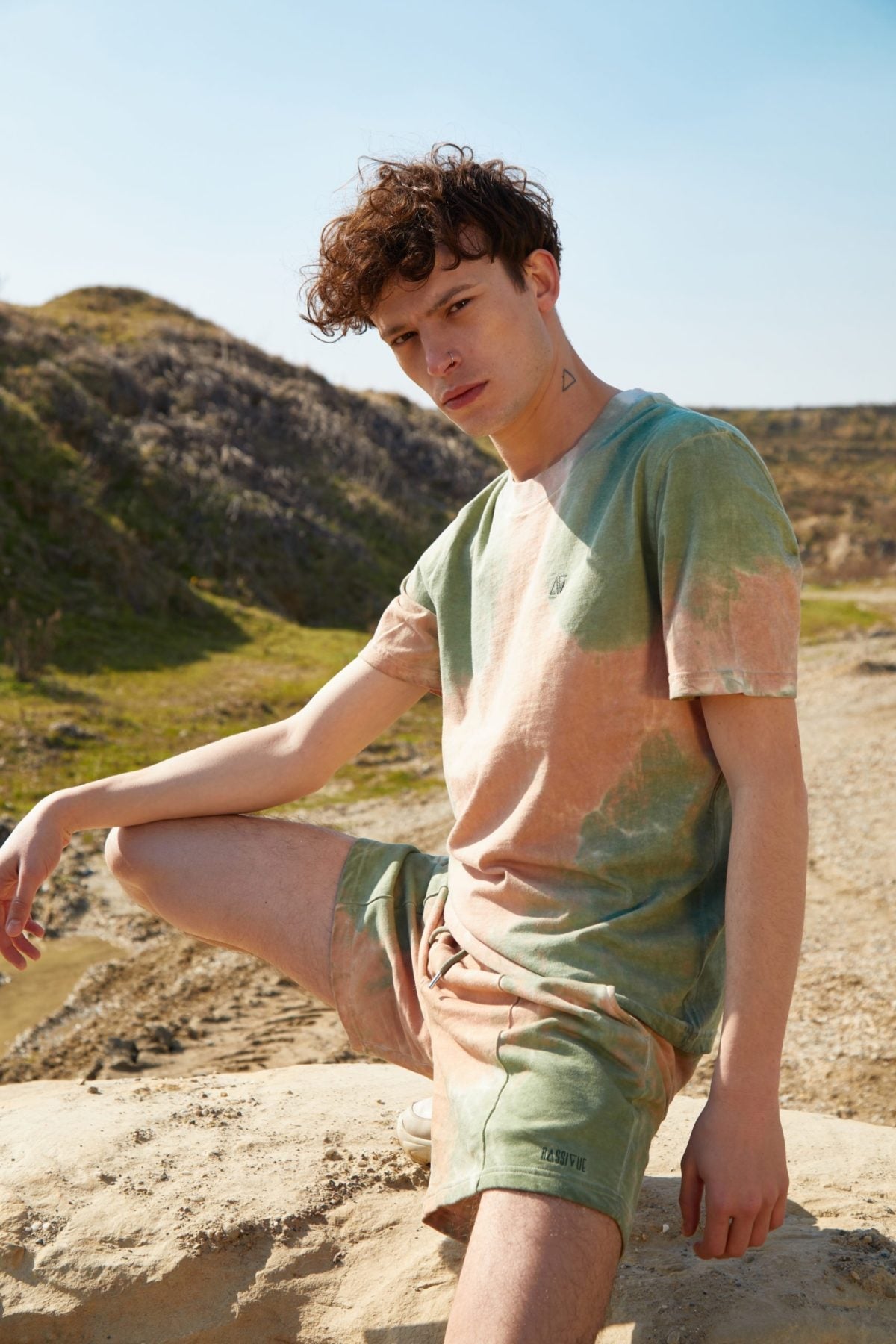 High Density Cotton Crewneck T-Shirt - Soil
