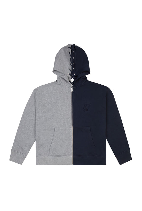 Load image into Gallery viewer, Birdeye Zipper Sweatshirt -Navy /Grey
