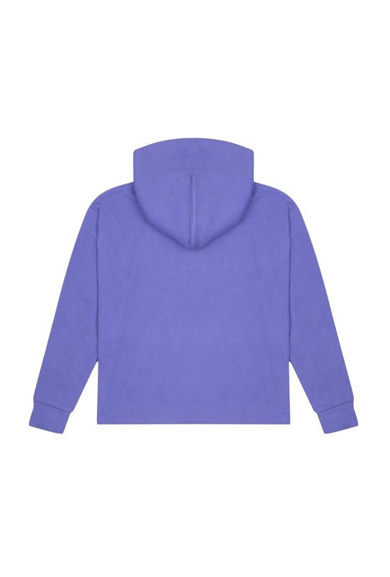 Waffle Oversize Hoodie - Very Peri