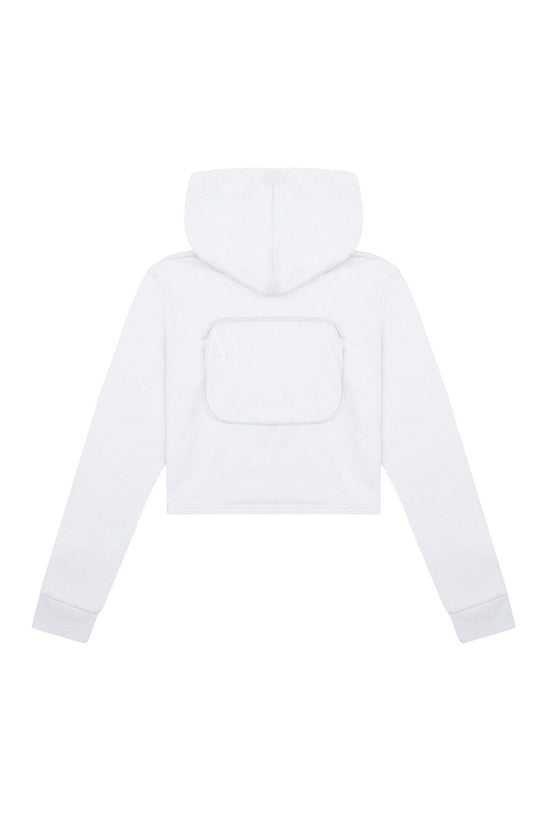 Open Back Hoodie - Eggshell