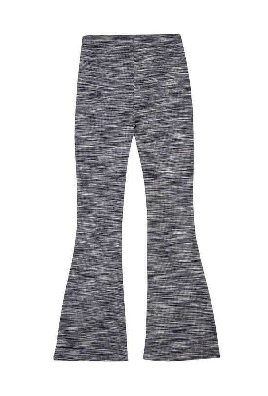 Knit Flare Sweatpants - Blueberry