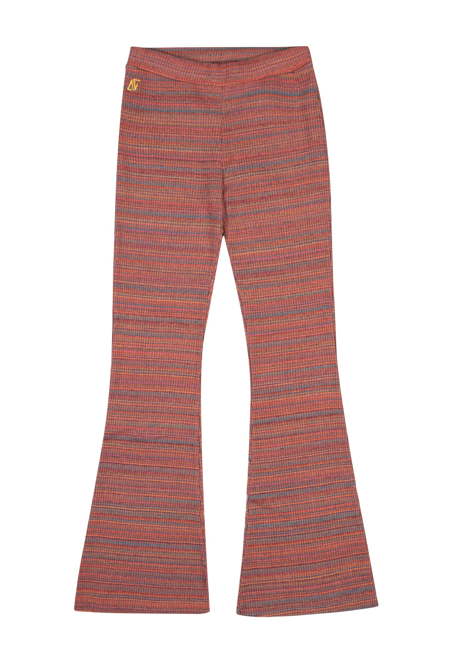 Knit Flare Pantolon - Pembe