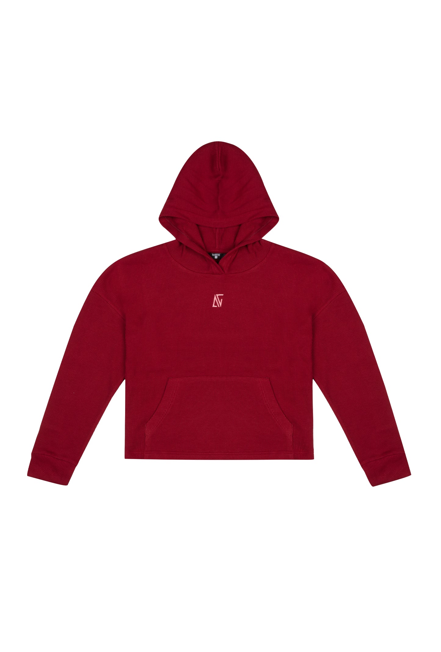 Waffle Oversize Hoodie - Wine