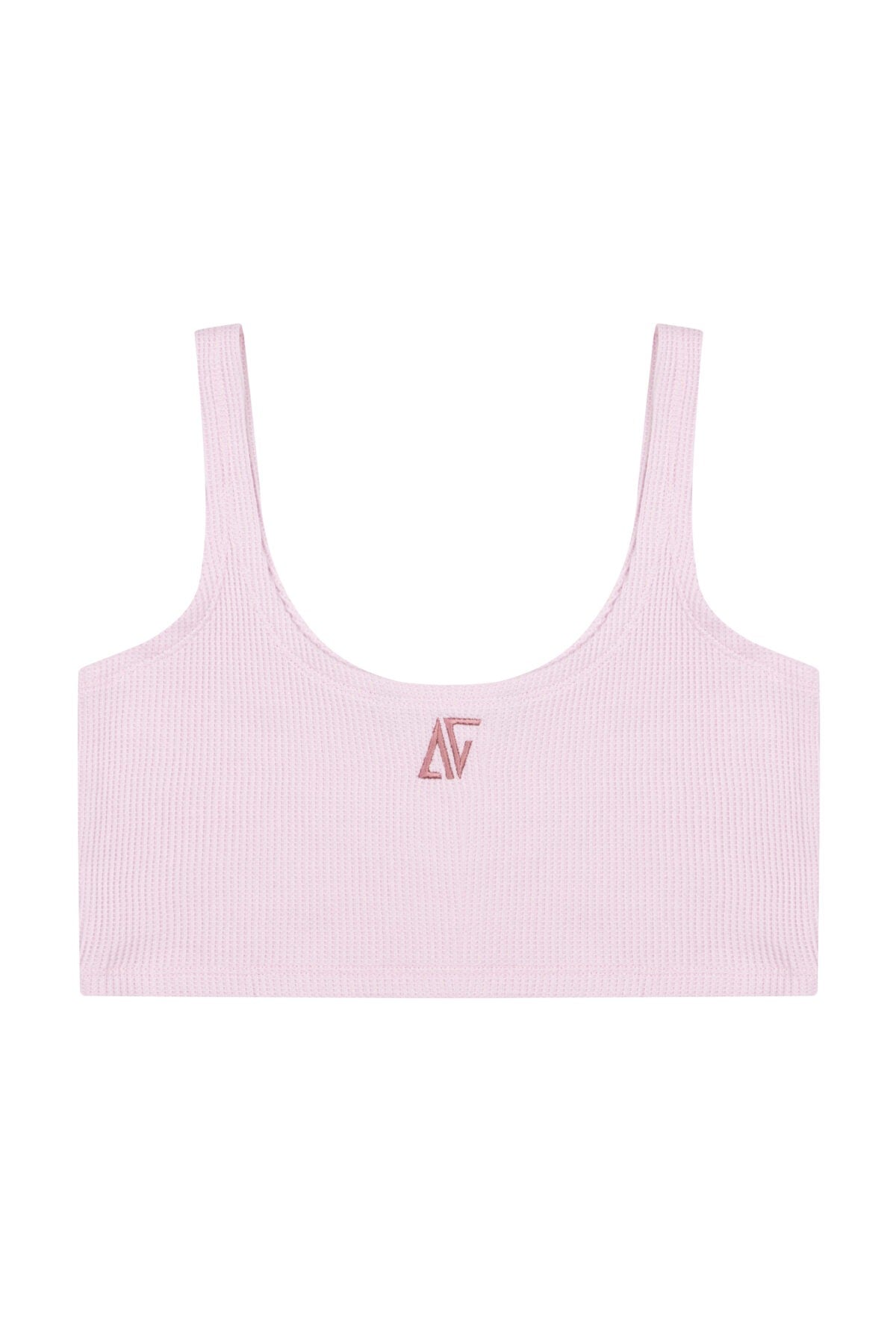 Waffle Tank Top - Cold Blush