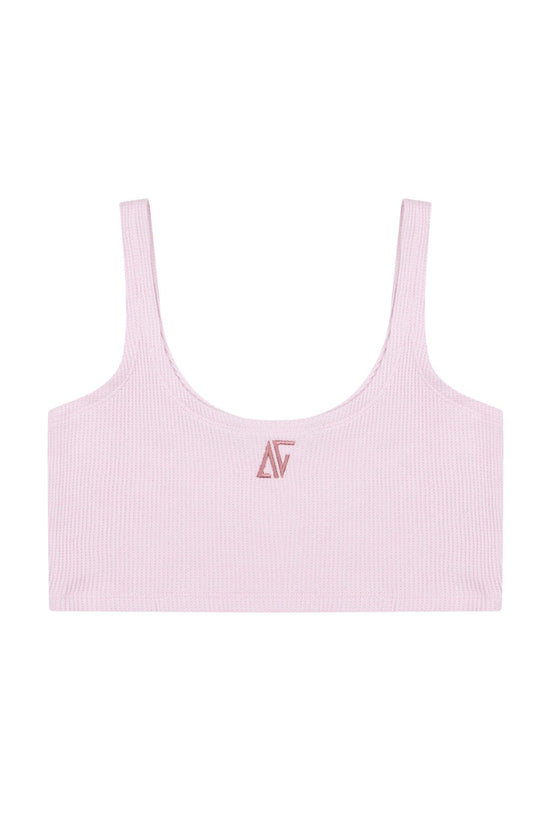 Waffle Tank Top - Cold Blush