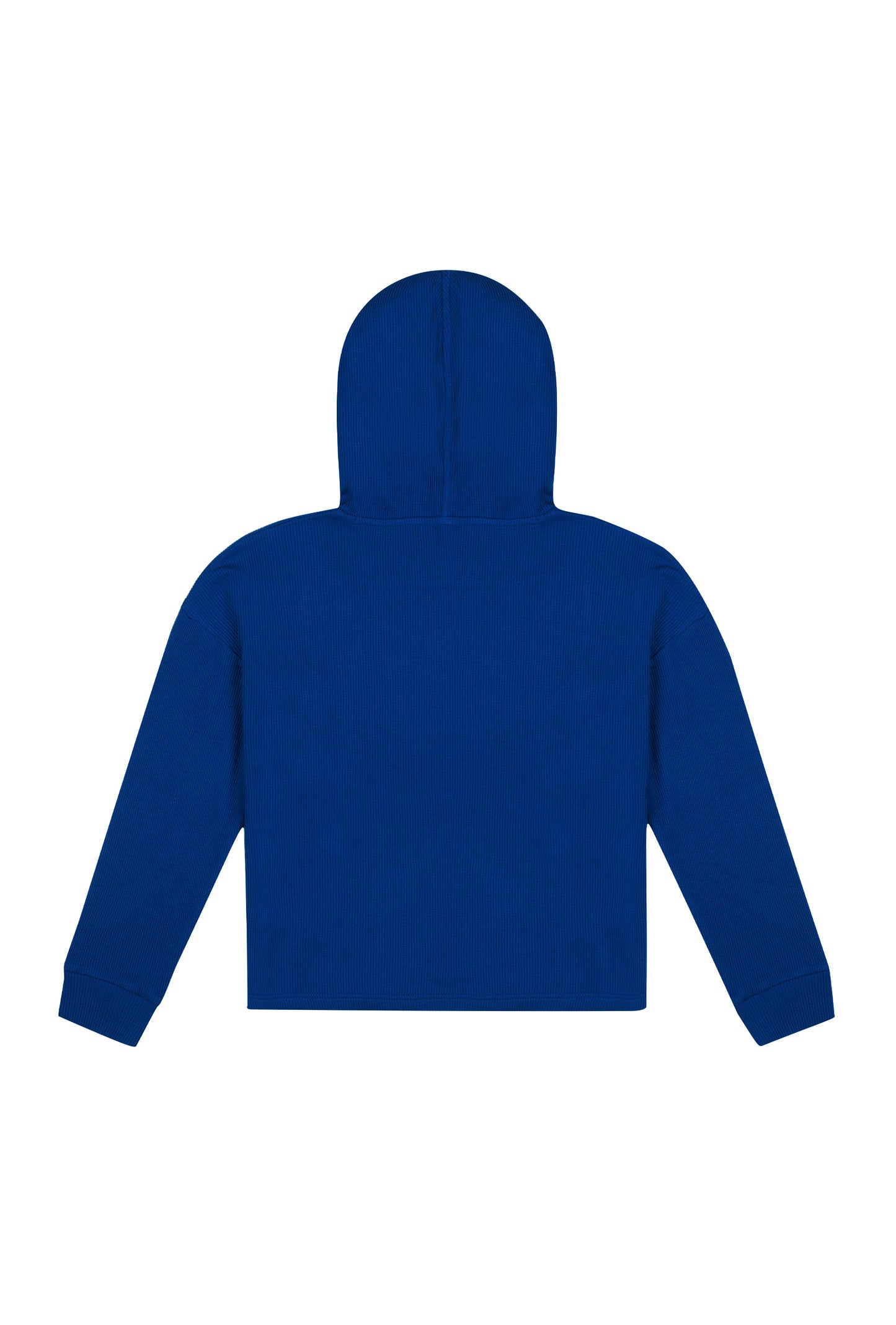 Waffle Zipper Sweatshirt - Lazuli Blue