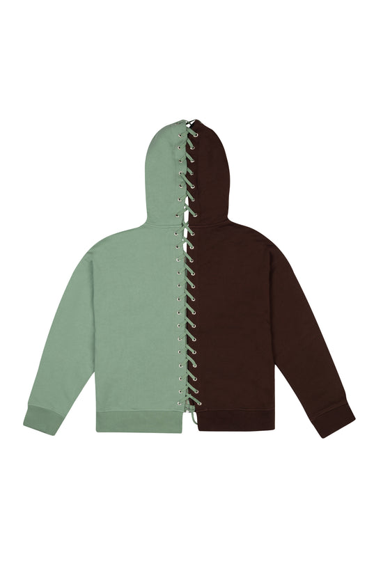 Birdeye Zipper Sweatshirt-Jade/Dark Oak