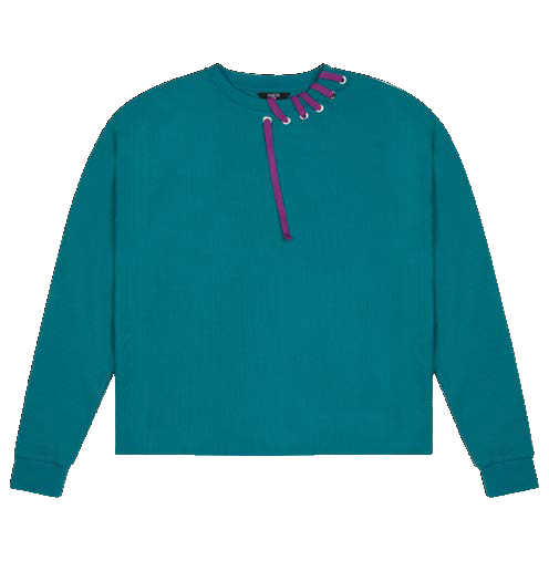 Waffle Crewneck Sweatshirt - Verdi Green