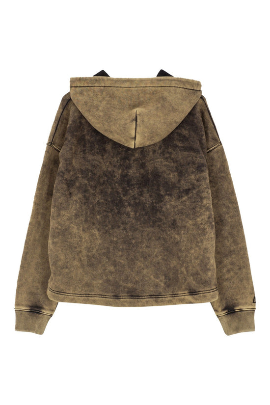 Cotton Zipper Sweatshirt