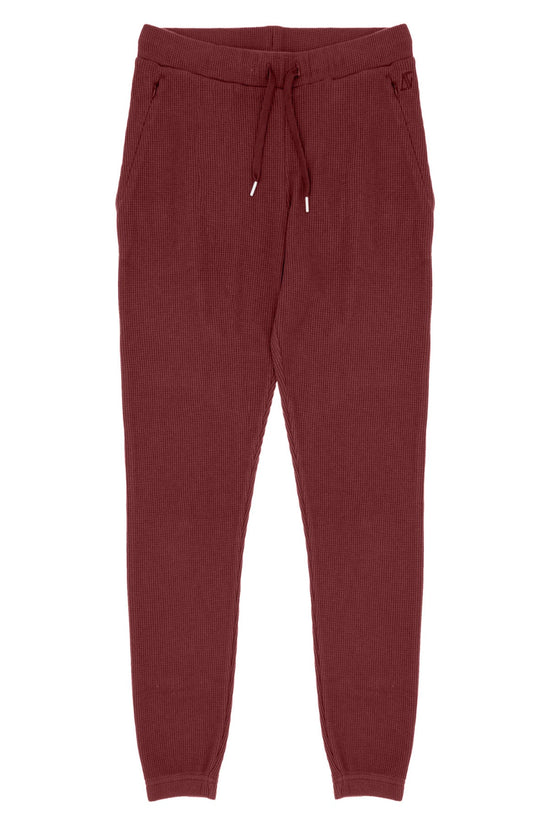 Waffle Sweatpants - Fire Brick
