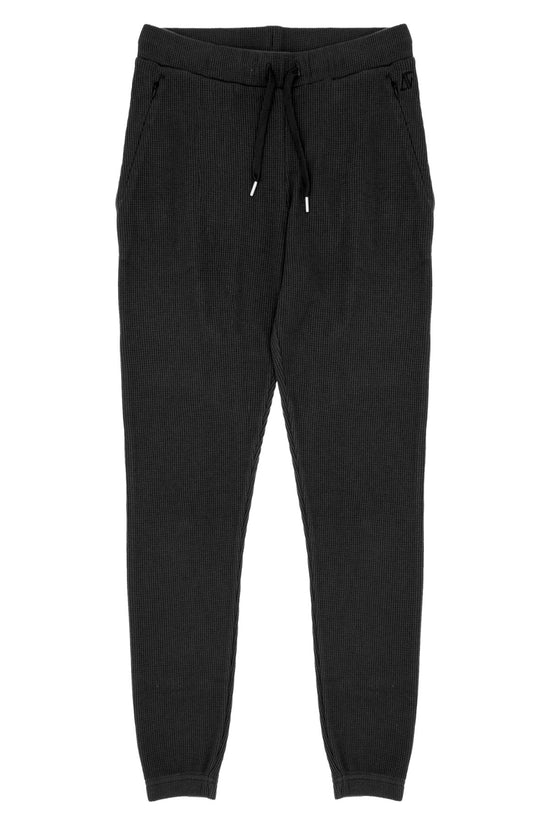 Load image into Gallery viewer, Waffle Sweatpants - Black
