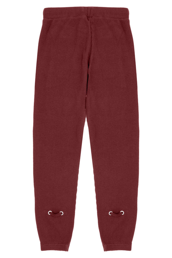 Waffle Sweatpants - Fire Brick