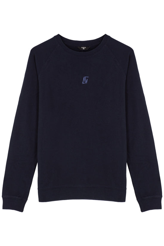 Cotton Crewneck Sweatshirt - Dark Navy