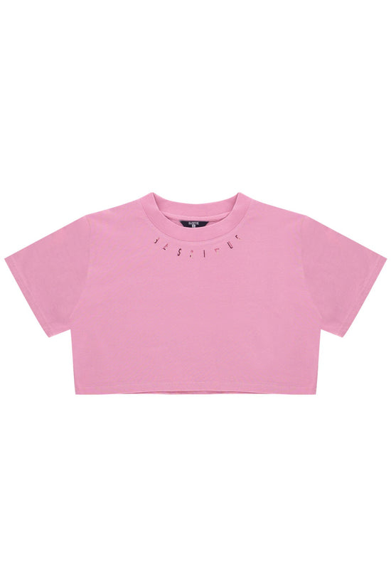 High Density Crop T-Shirt - Sea Pink