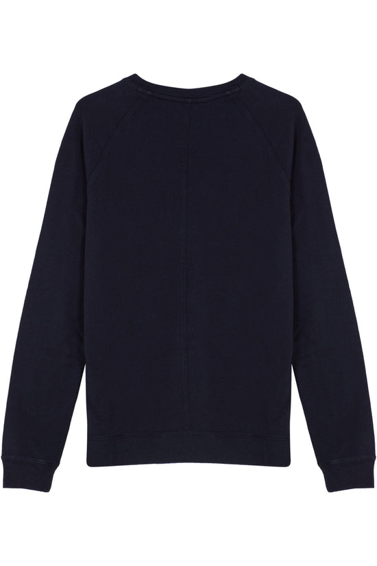 Cotton Crewneck Sweatshirt - Dark Navy