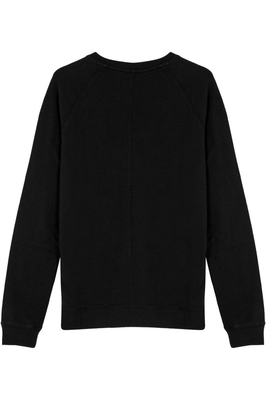 Cotton Crewneck Sweatshirt - Black