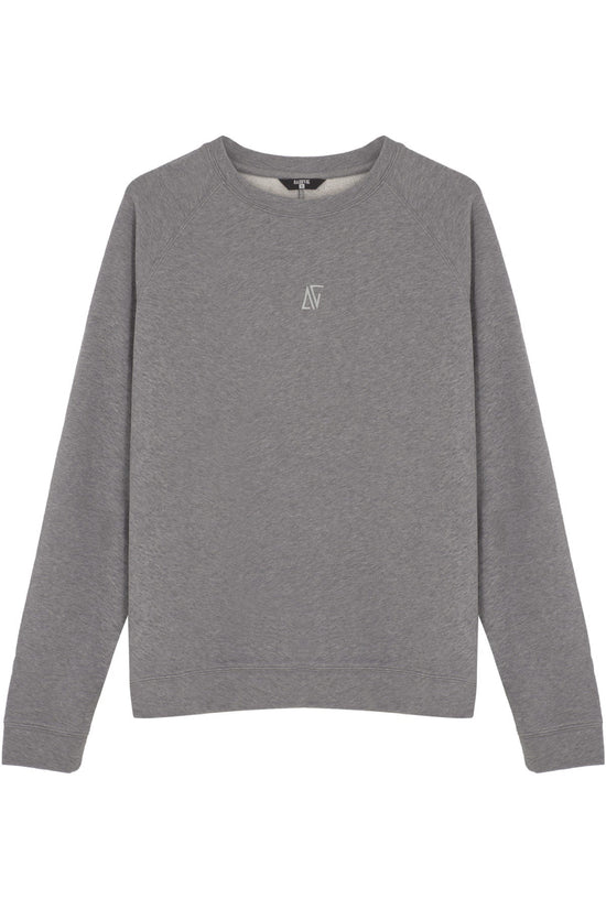 Cotton Crewneck Sweatshirt - Grey