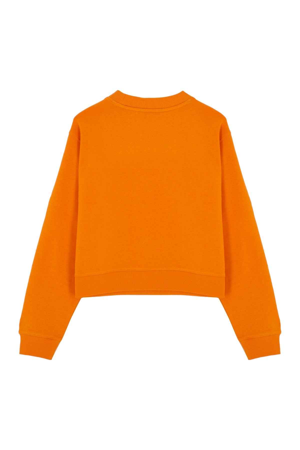 Cotton Crewneck Sweatshirt - Persimman Orange