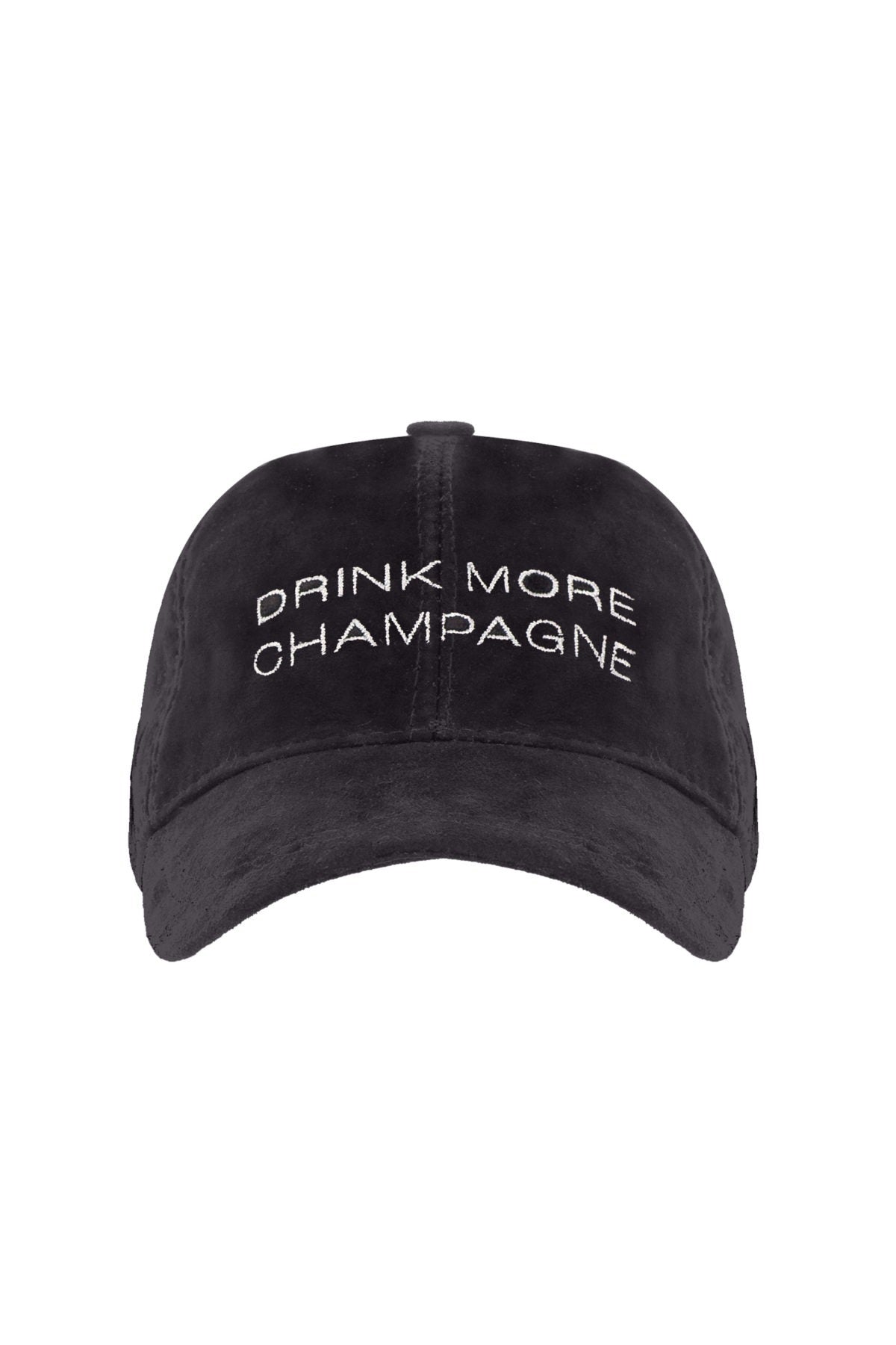 Drink More Champagne Süet Deri Şapka