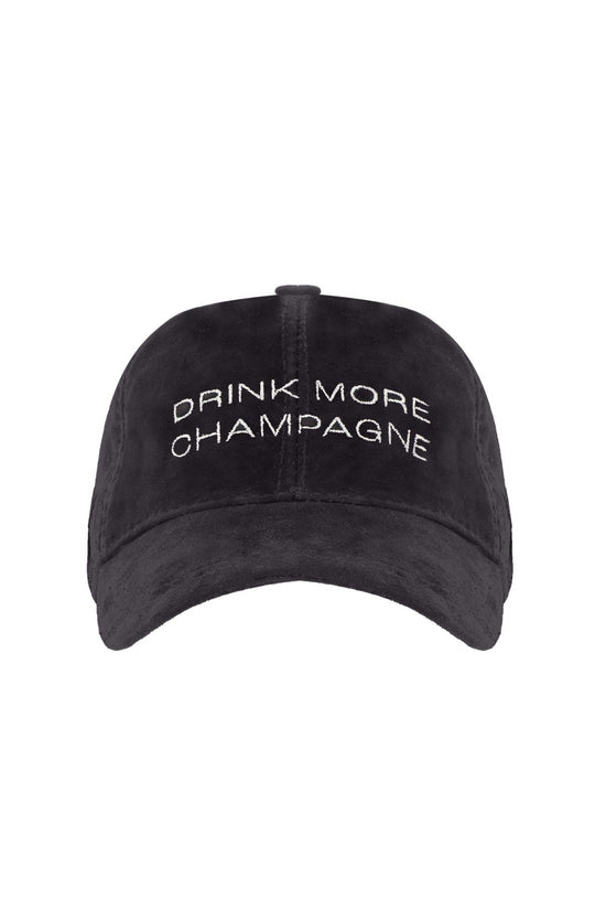 Drink More Champagne - Koyu Gri