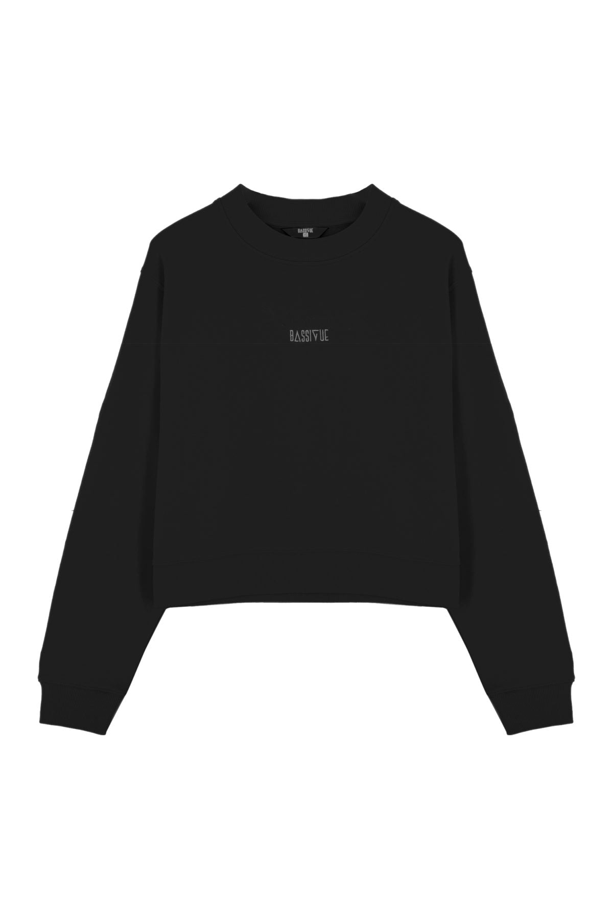 Bisiklet Yaka Sweatshirt - Siyah