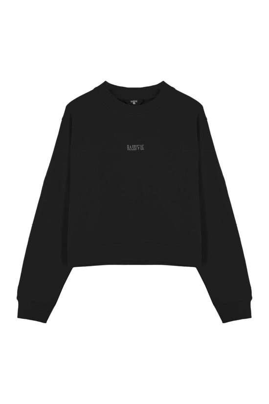 Bisiklet Yaka Sweatshirt - Siyah