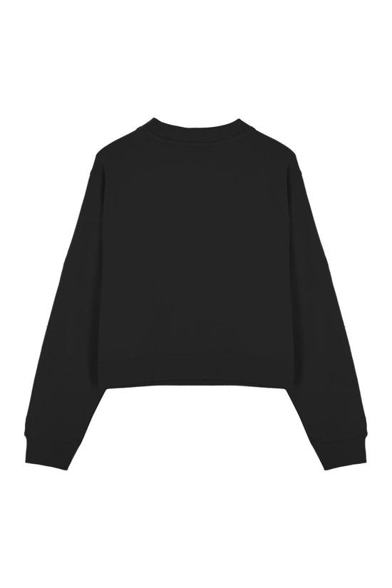 Cotton Crewneck Sweatshirt - Black