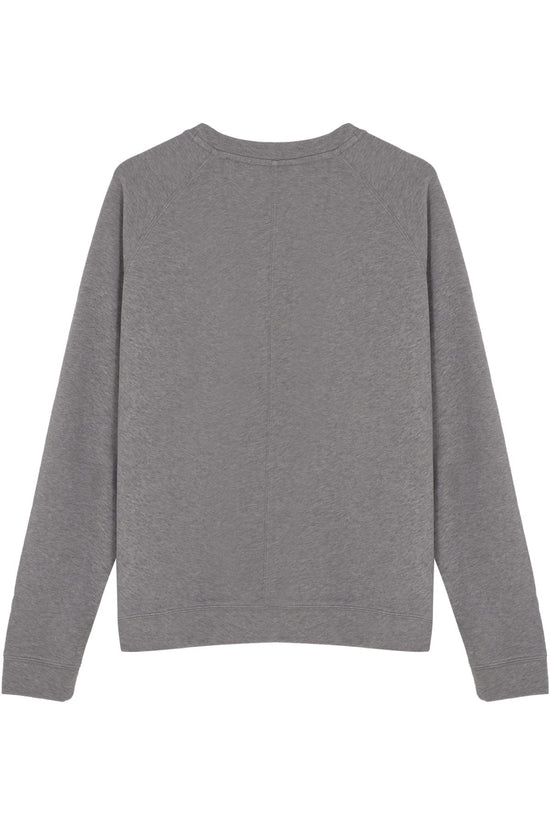 Cotton Crewneck Sweatshirt - Grey