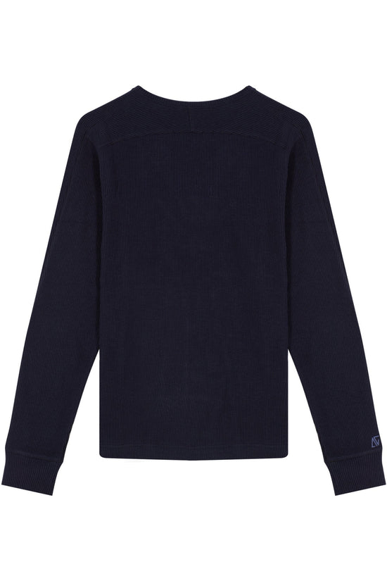 Waffle Sweatshirt - Dark Navy