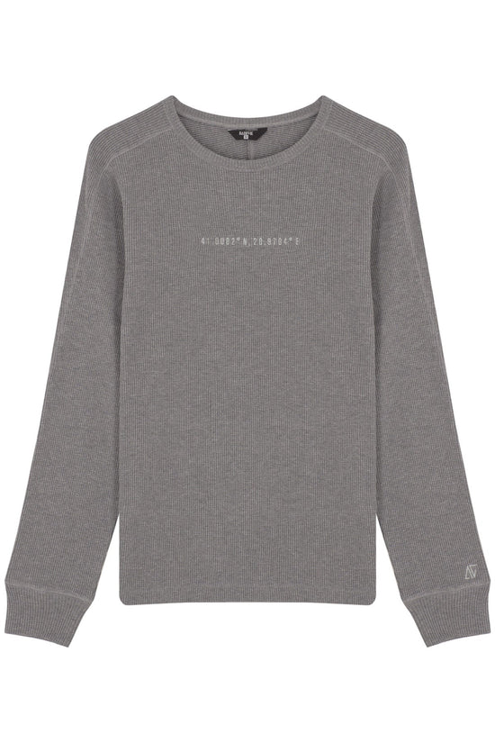 Waffle Sweatshirt - Gri
